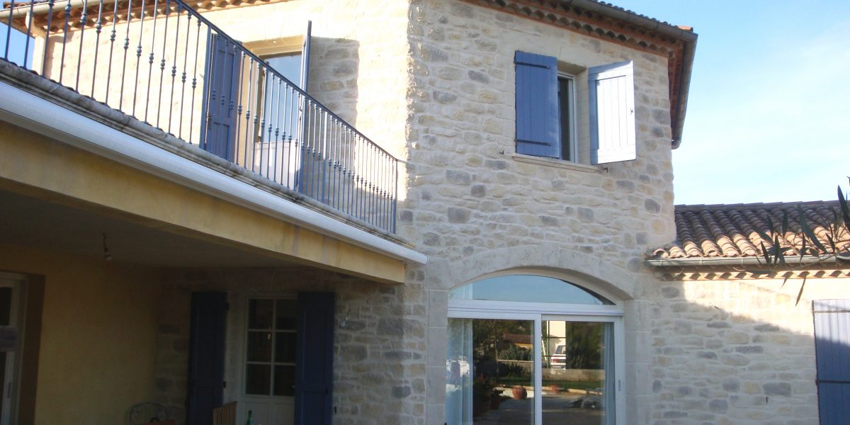 Façade en enduit Decopierre