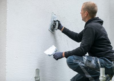 Enduit pour ravalement de façade de maison