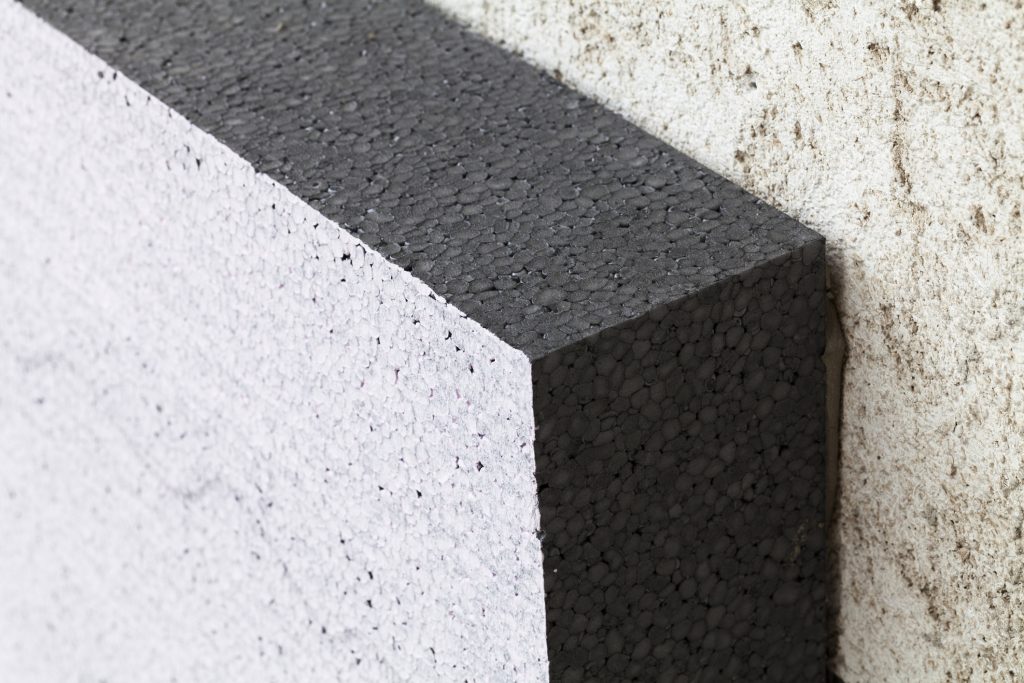 Detail-ISO Maison en cours d'isolation - Panneau d'isolation