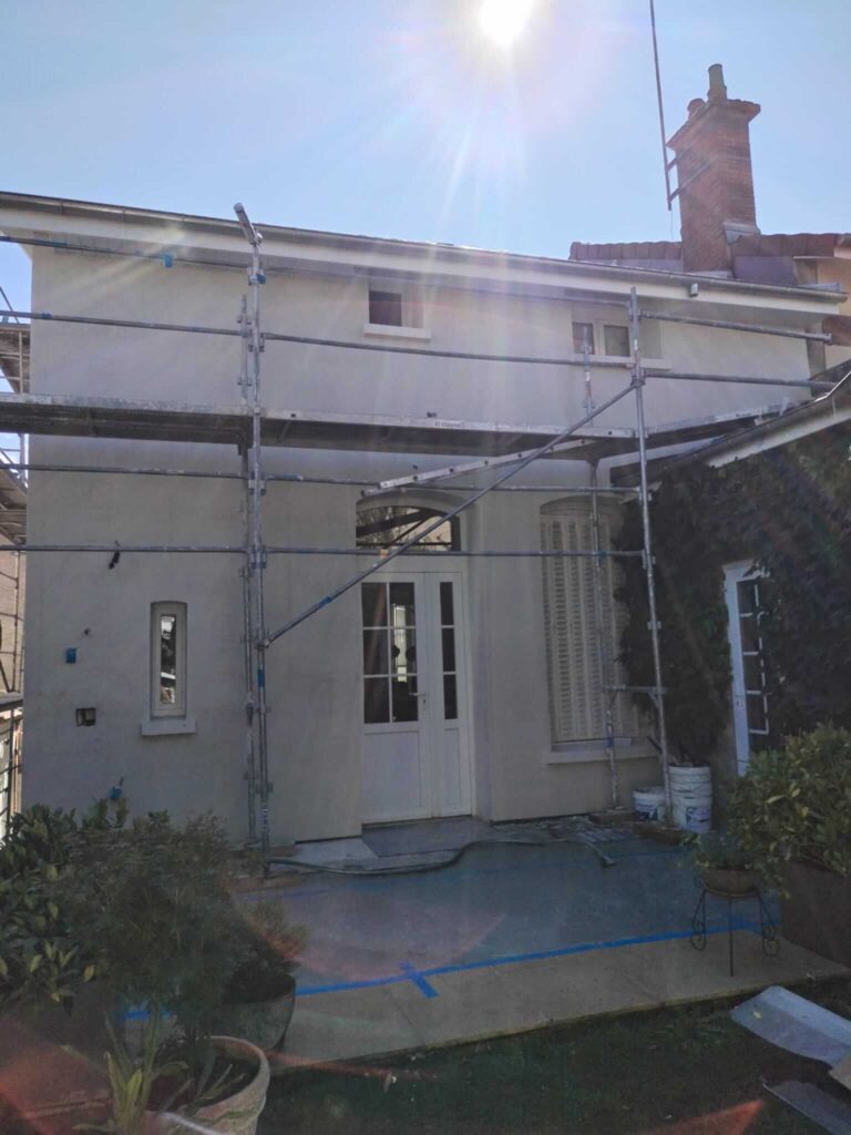 Ravalement de façade d'une maison à Epernay