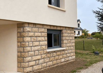 Maison isolée de 100 m² après travaux d’isolation thermique par l’extérieur
